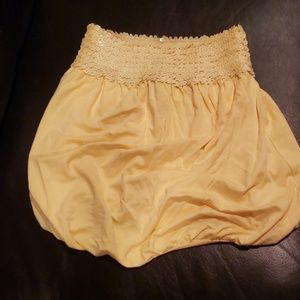 Sequence strapless top/crop top